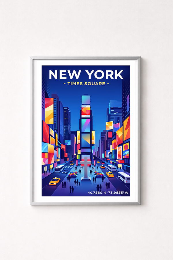 Affiche New York — Times Square, États-Unis