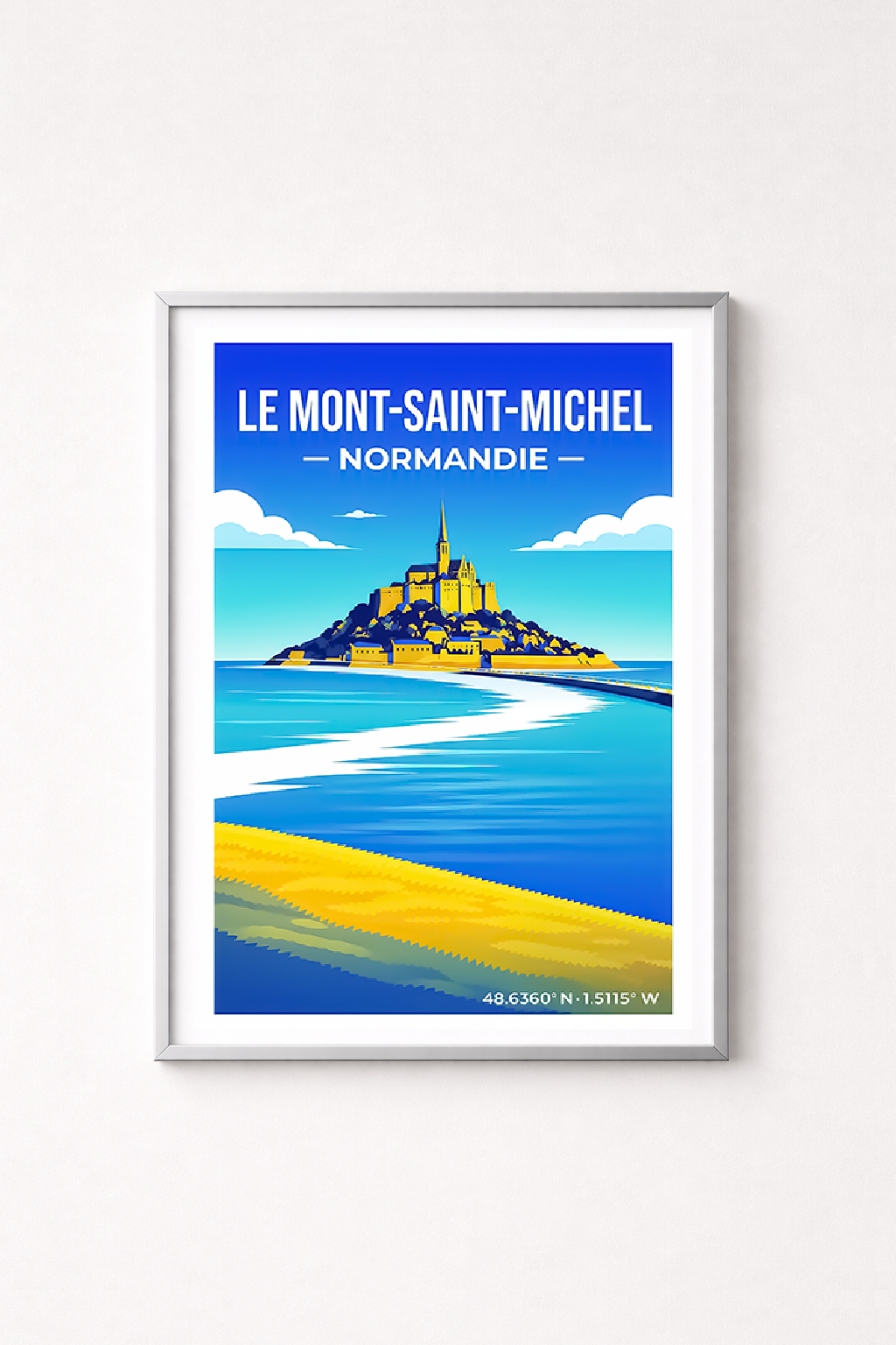 Affiche Normandie — Mont Saint-Michel, France