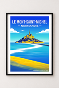 Affiche Normandie — Mont Saint-Michel, France