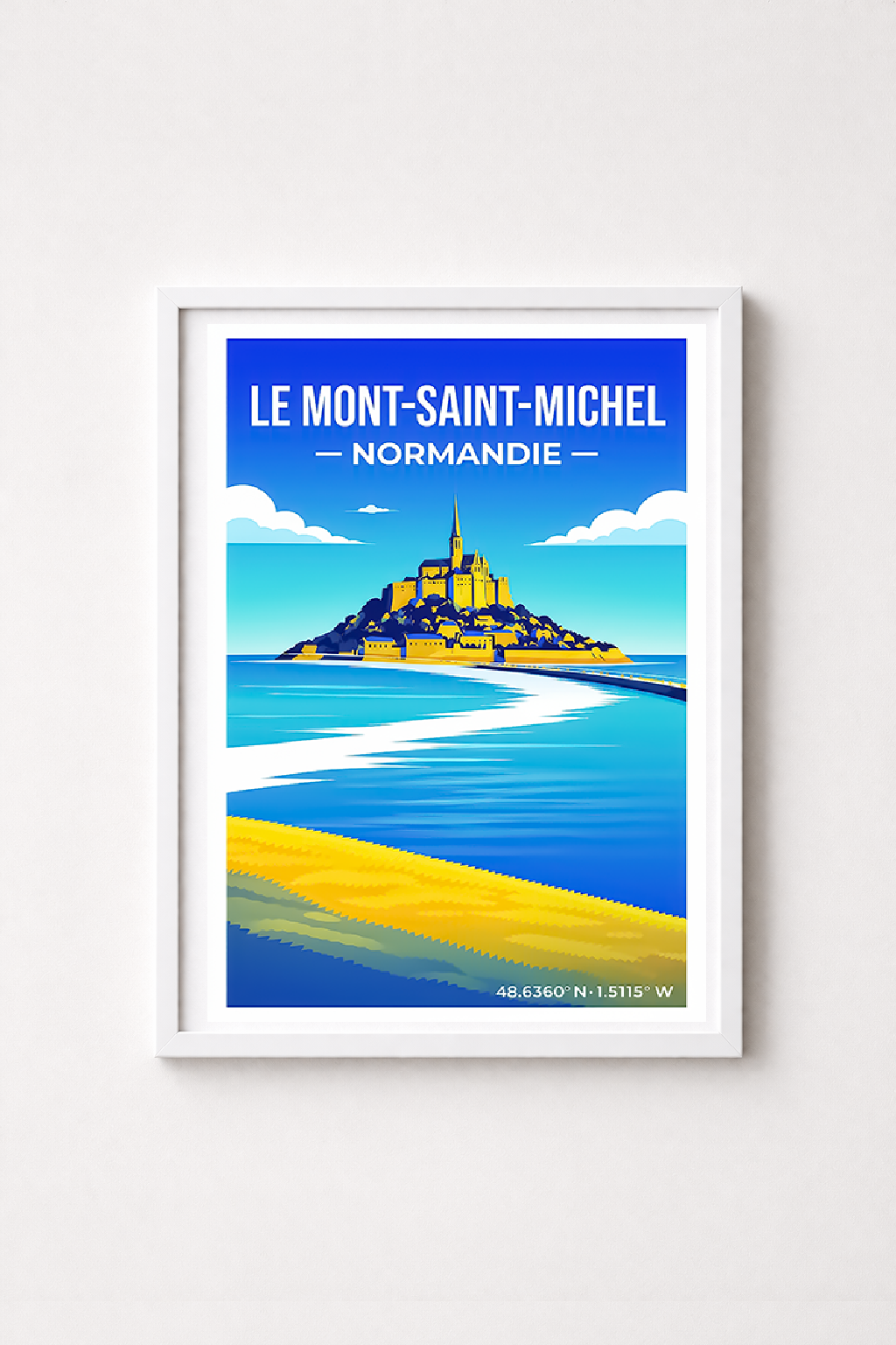 Affiche Normandie — Mont Saint-Michel, France