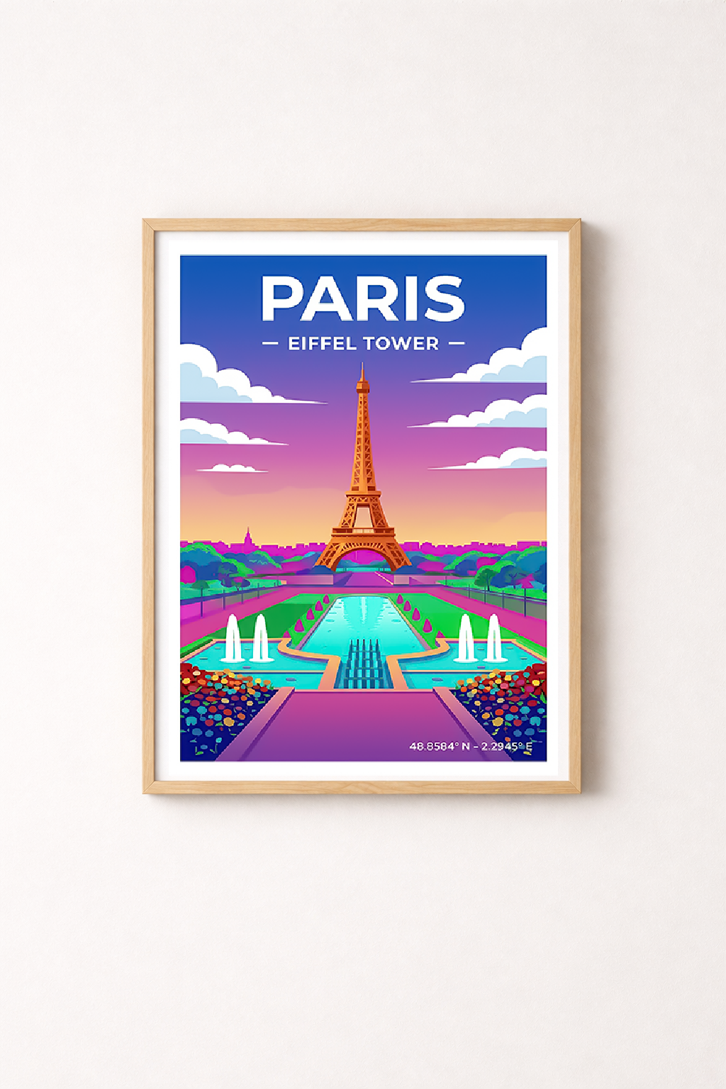 Affiche Paris — Tour Eiffel, France