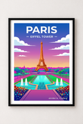 Affiche Paris — Tour Eiffel, France