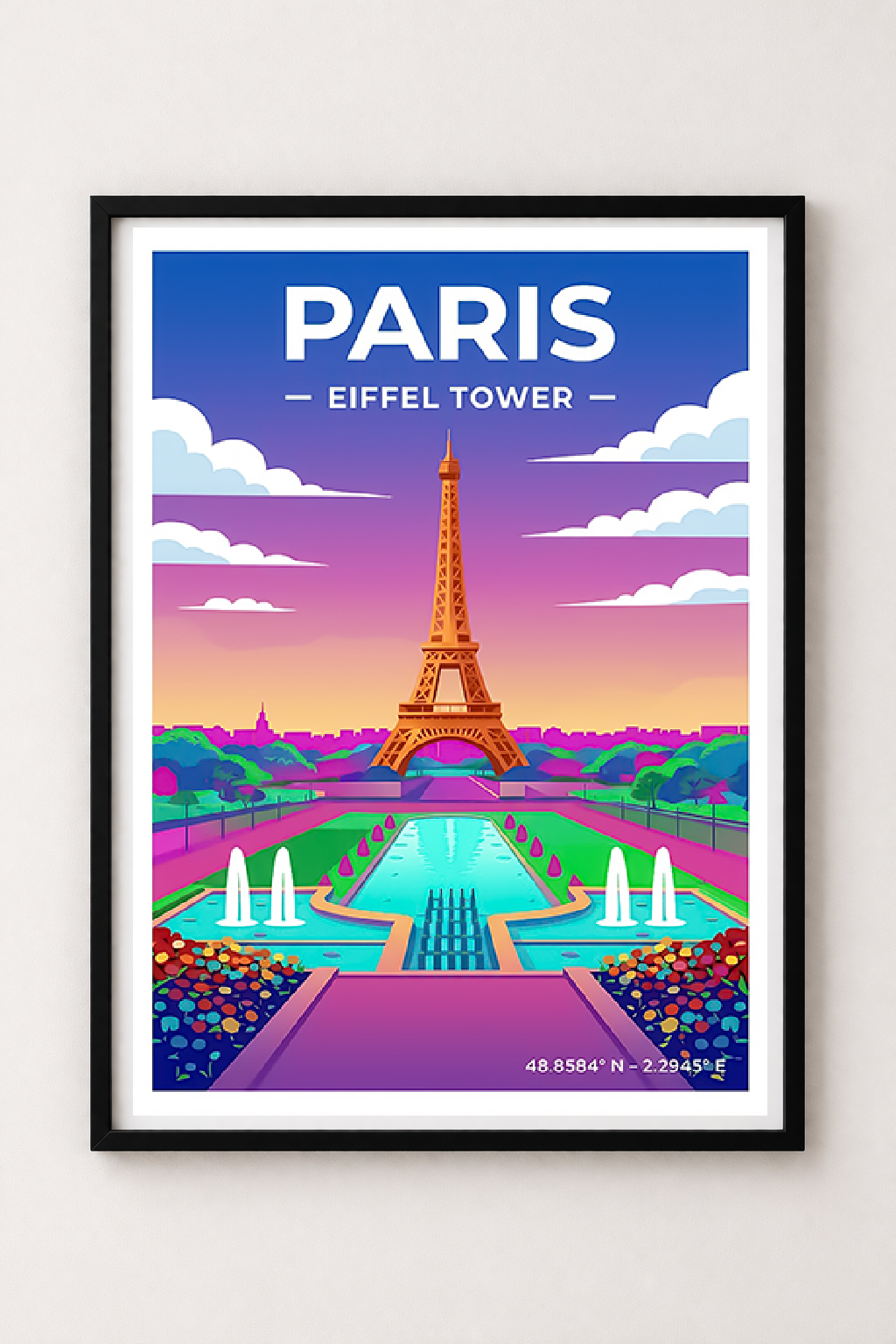 Affiche Paris — Tour Eiffel, France