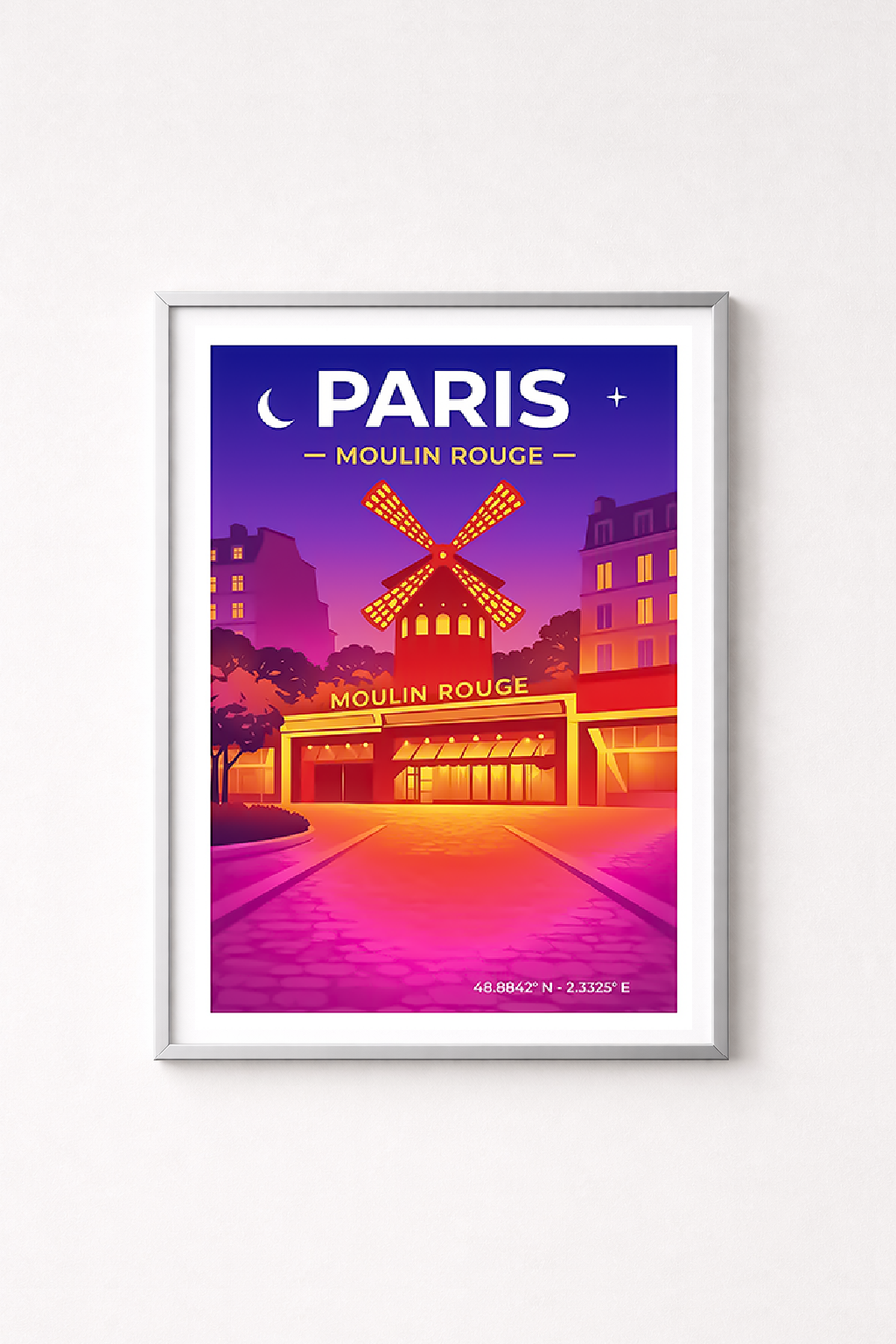 Affiche Paris — Moulin Rouge, France