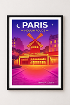 Affiche Paris — Moulin Rouge, France