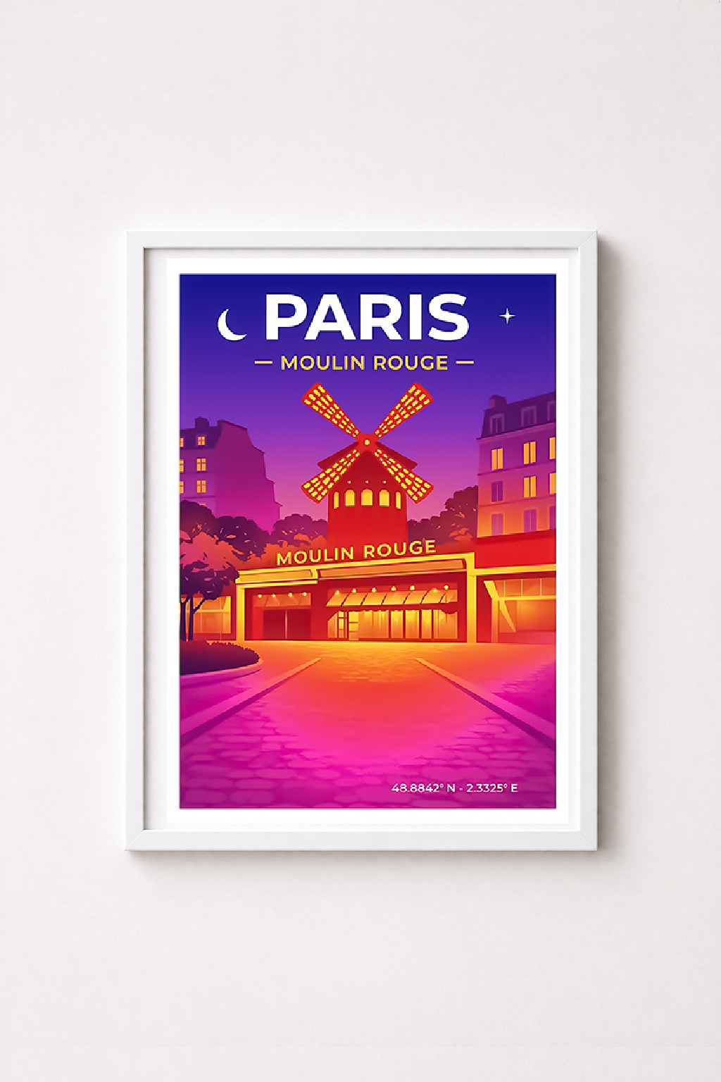 Affiche Paris — Moulin Rouge, France