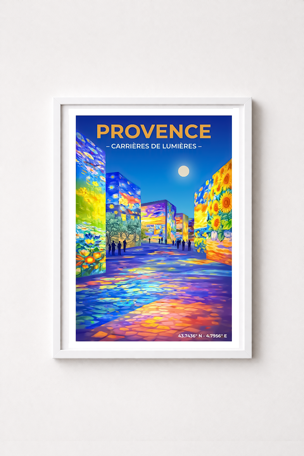 Affiche Provence — Carrières de Lumières, France