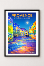 Affiche Provence — Carrières de Lumières, France
