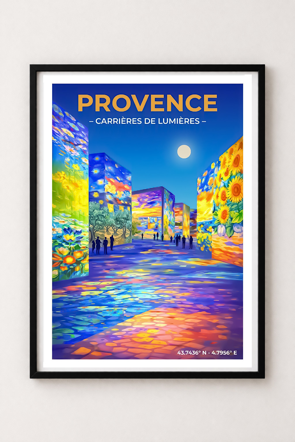 Affiche Provence — Carrières de Lumières, France
