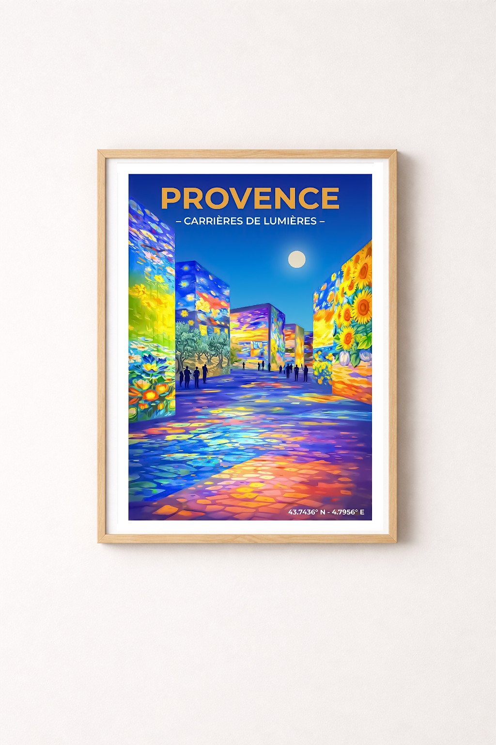 Affiche Provence — Carrières de Lumières, France