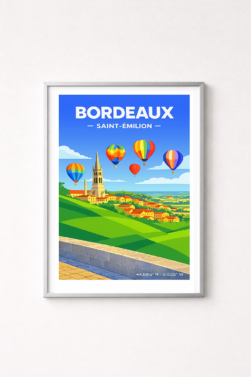 Affiche Saint-Émilion — Vignobles, France