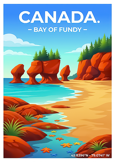 Affiche Canada — Baie de Fundy