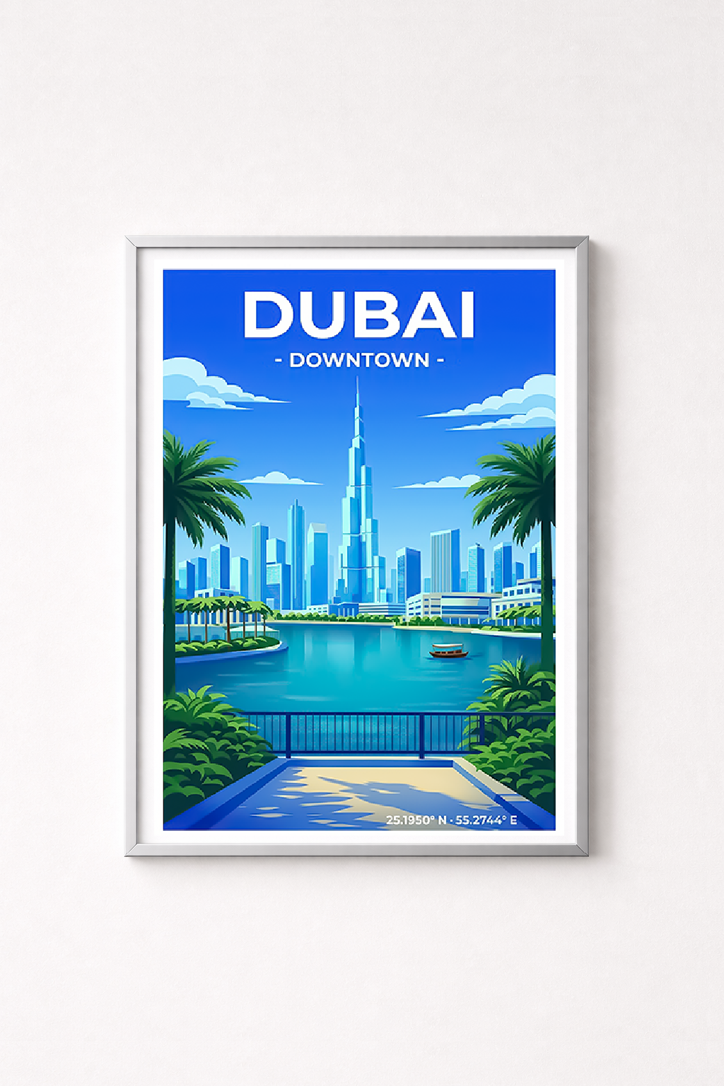 Affiche Dubaï — Downtown, Émirats Arabes Unis