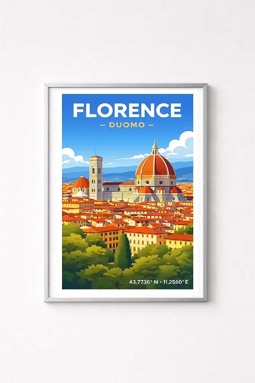 Affiche Florence — Duomo, Italie