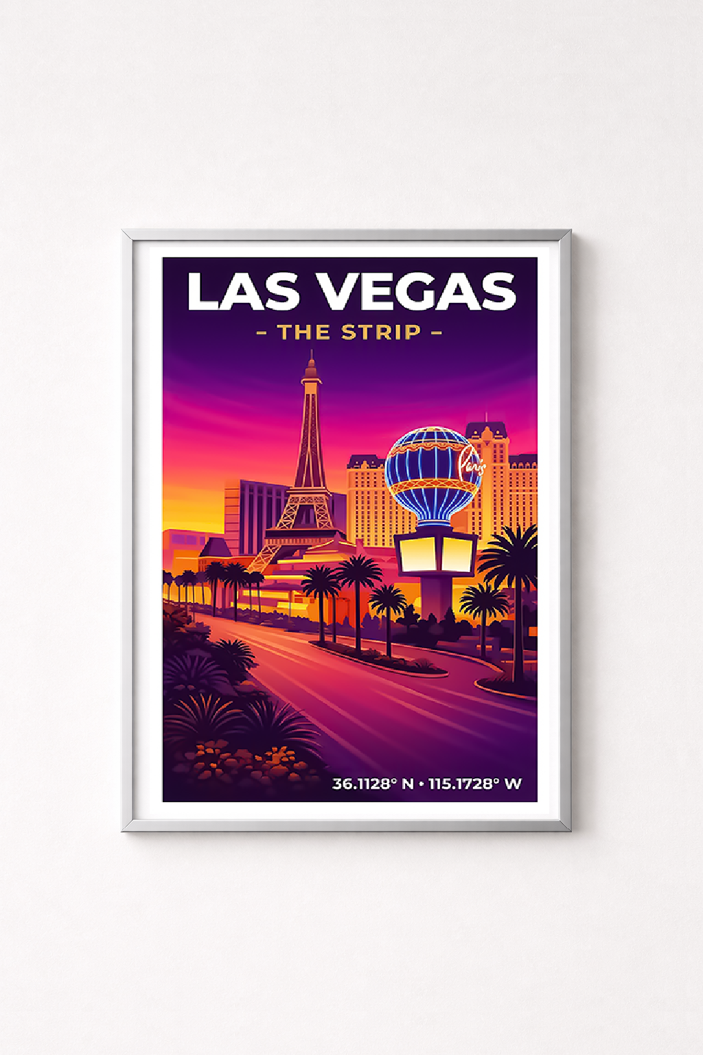 Affiche Las Vegas — The Strip, États-Unis