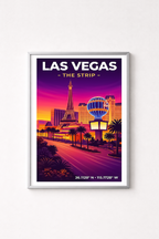 Affiche Las Vegas — The Strip, États-Unis