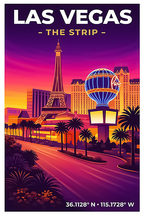 Affiche Las Vegas — The Strip, États-Unis