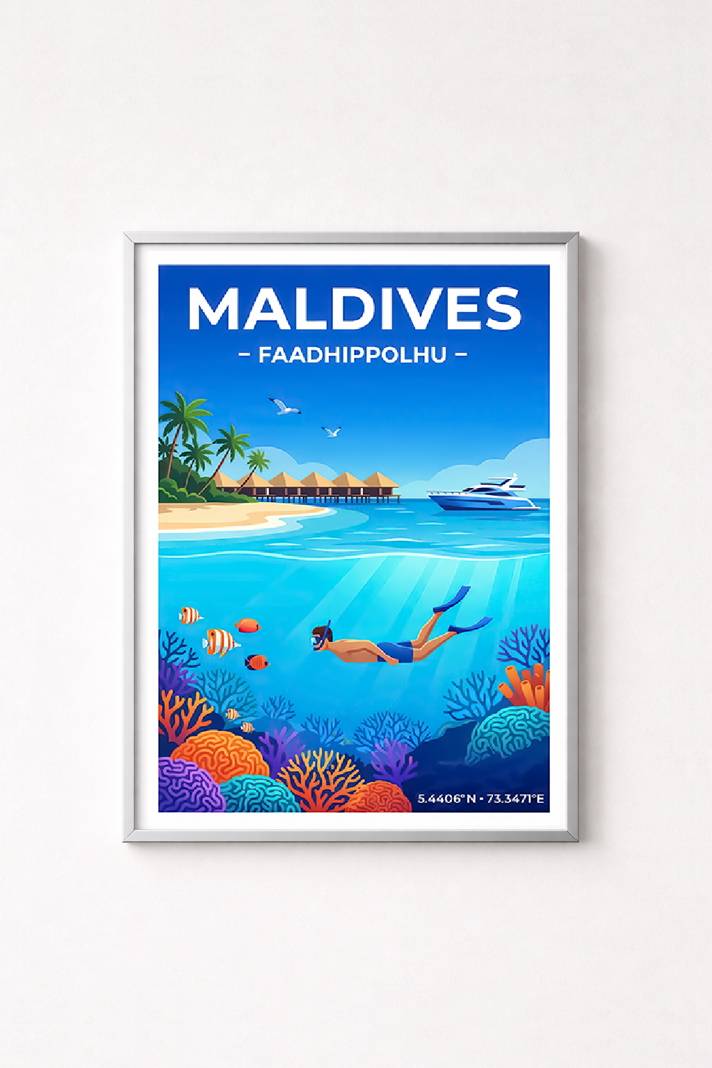 Affiche Maldives — Faadhippolhu