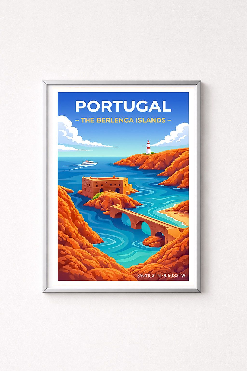 Affiche Portugal — Îles Berlengas