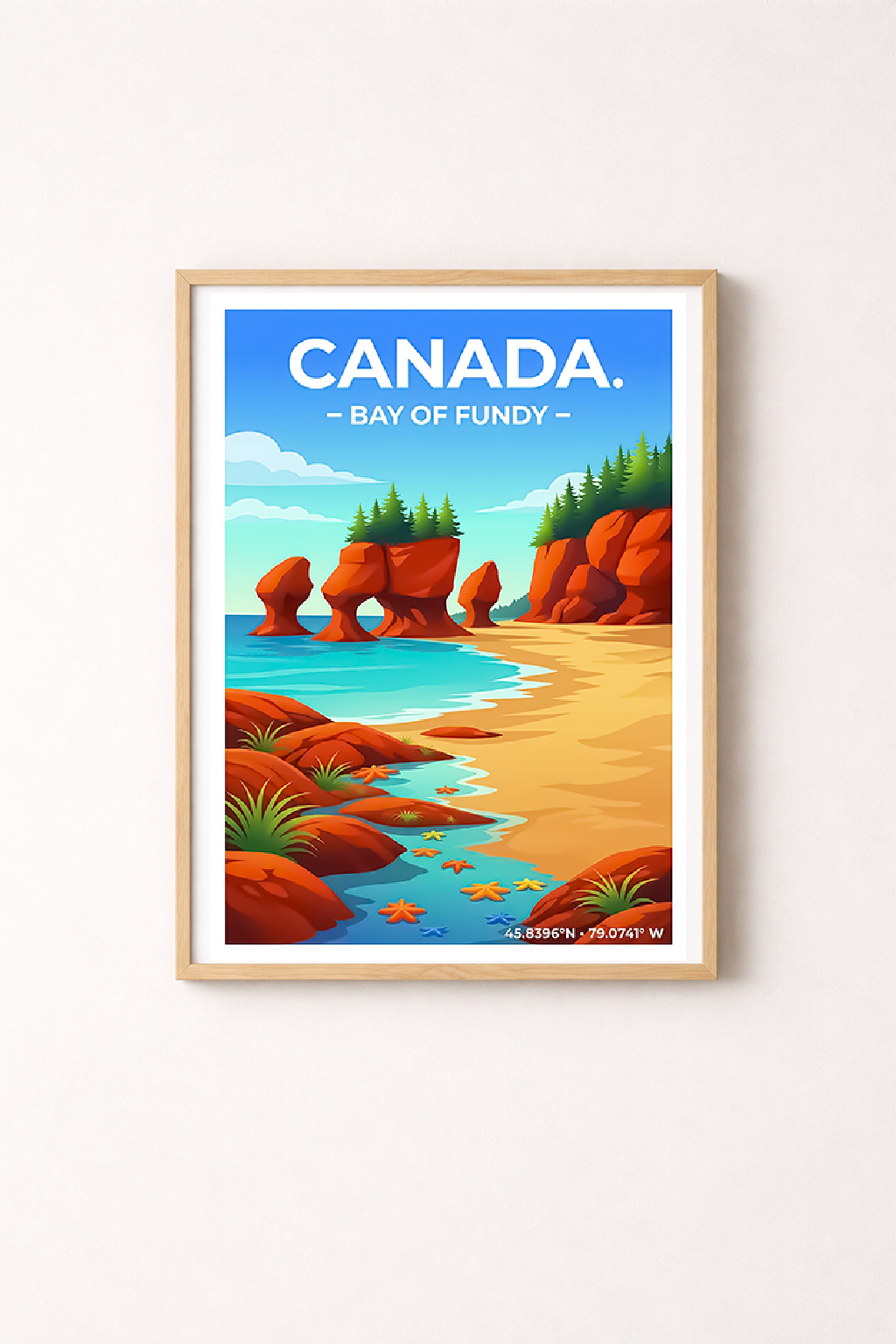 Affiche Canada — Baie de Fundy