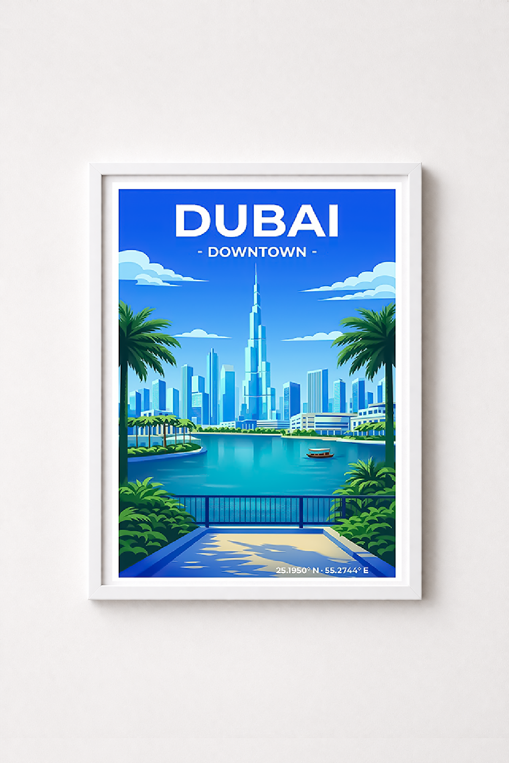 Affiche Dubaï — Downtown, Émirats Arabes Unis