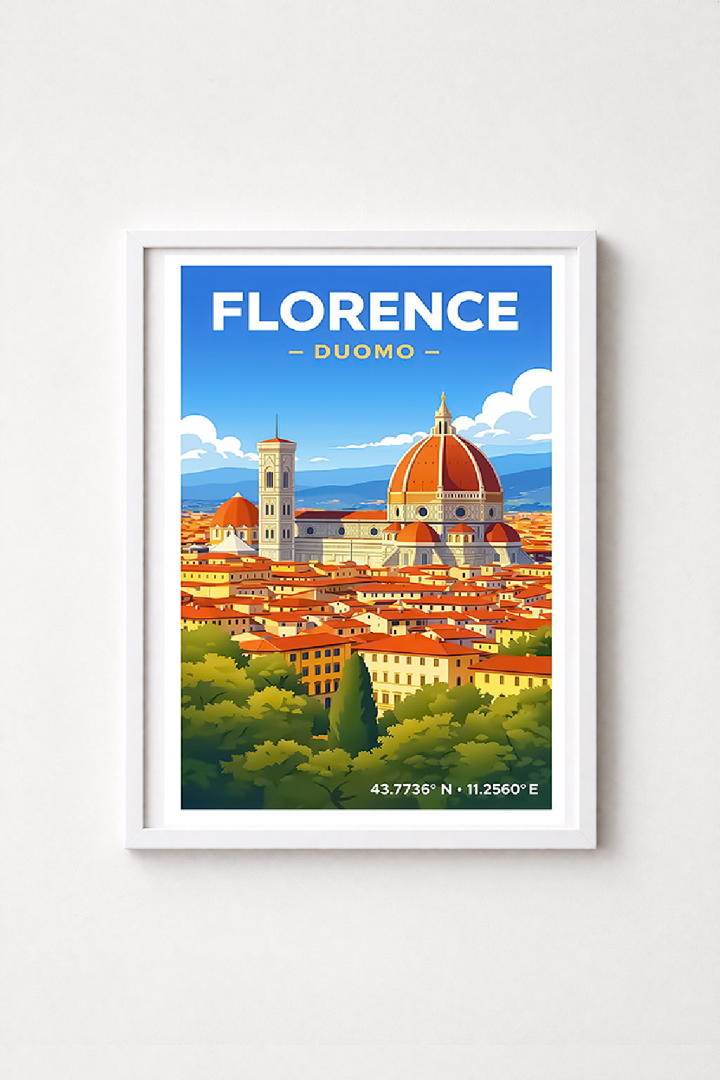 Affiche Florence — Duomo, Italie
