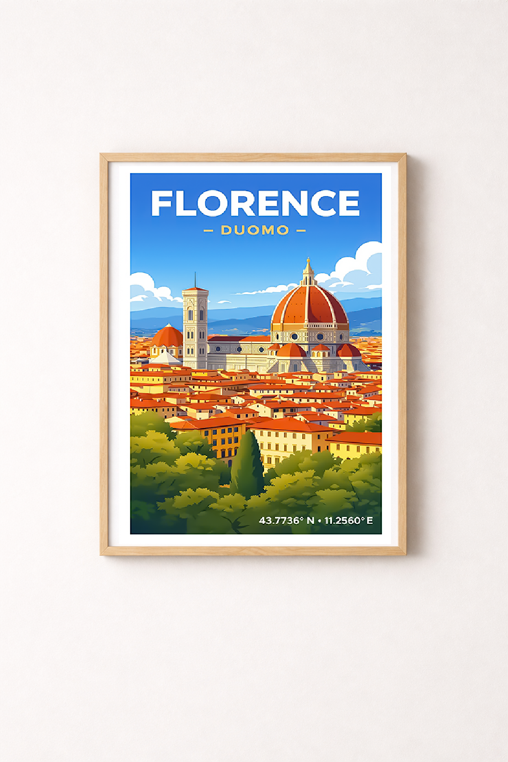 Affiche Florence — Duomo, Italie