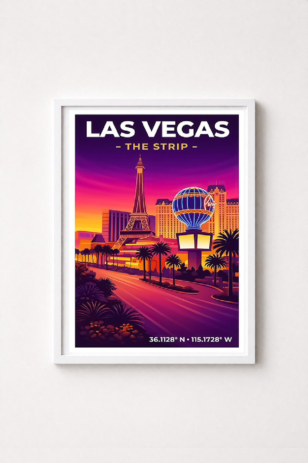 Affiche Las Vegas — The Strip, États-Unis