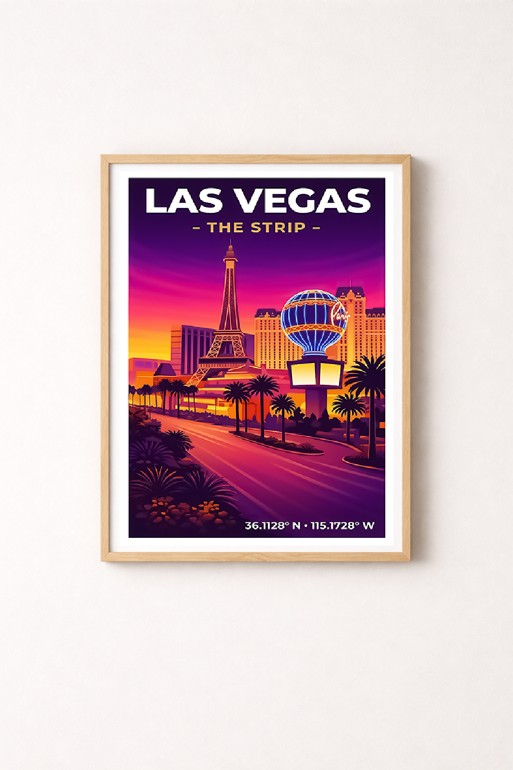 Affiche Las Vegas — The Strip, États-Unis