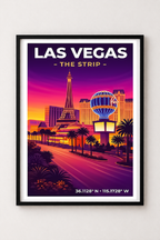 Affiche Las Vegas — The Strip, États-Unis