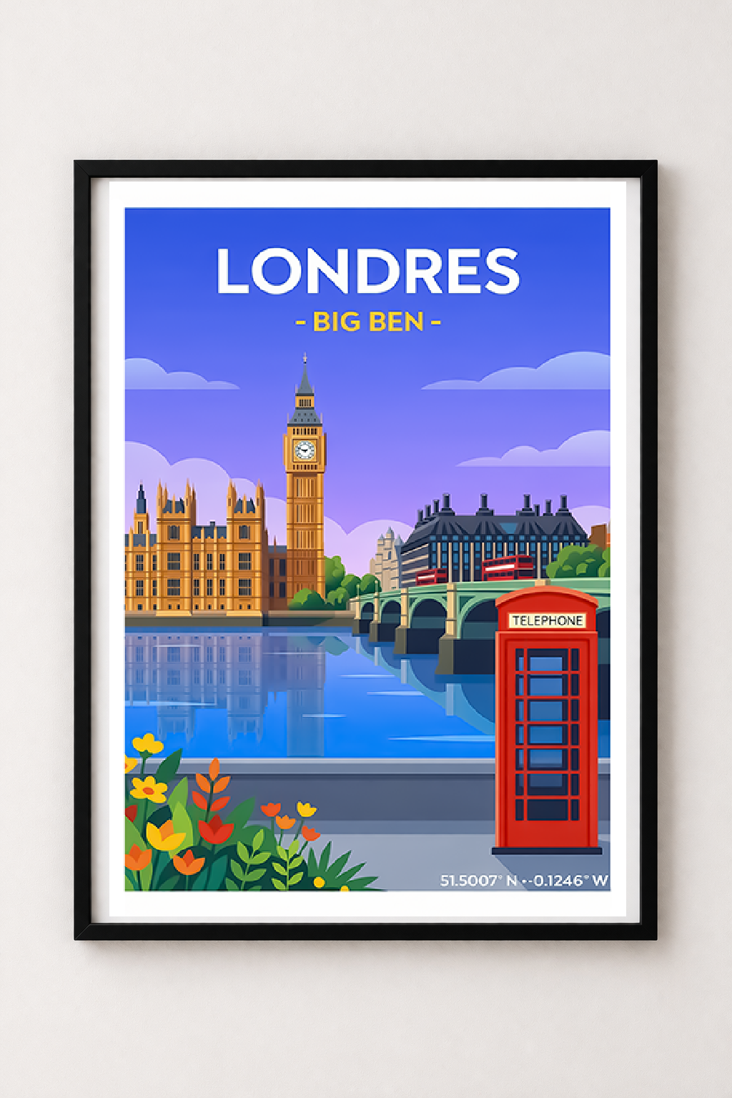 Affiche Londres — Big Ben, Angleterre