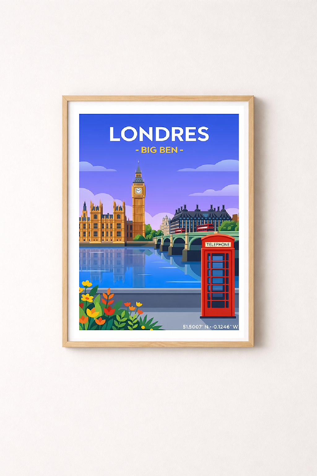 Affiche Londres — Big Ben, Angleterre