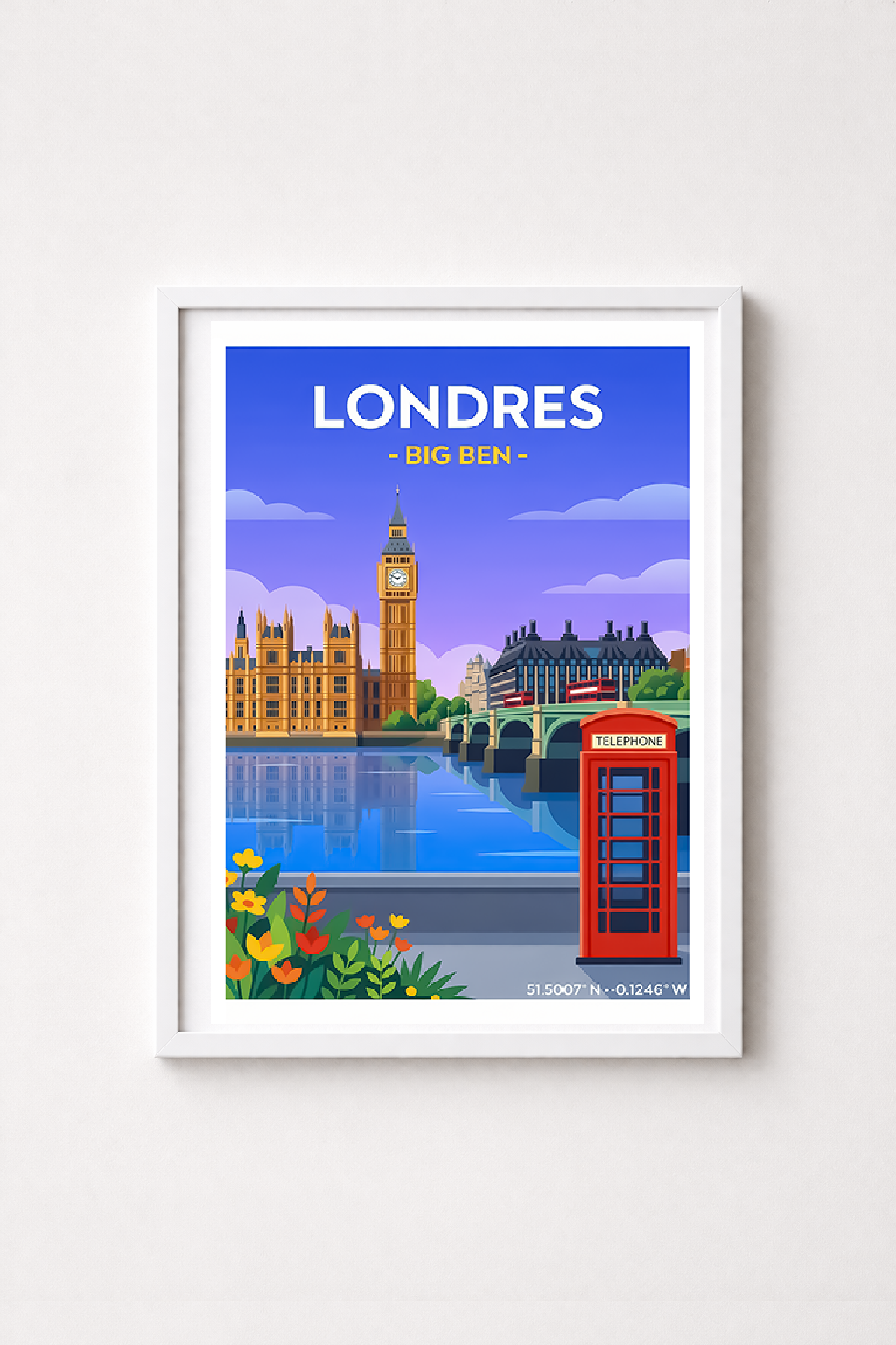 Affiche Londres — Big Ben, Angleterre