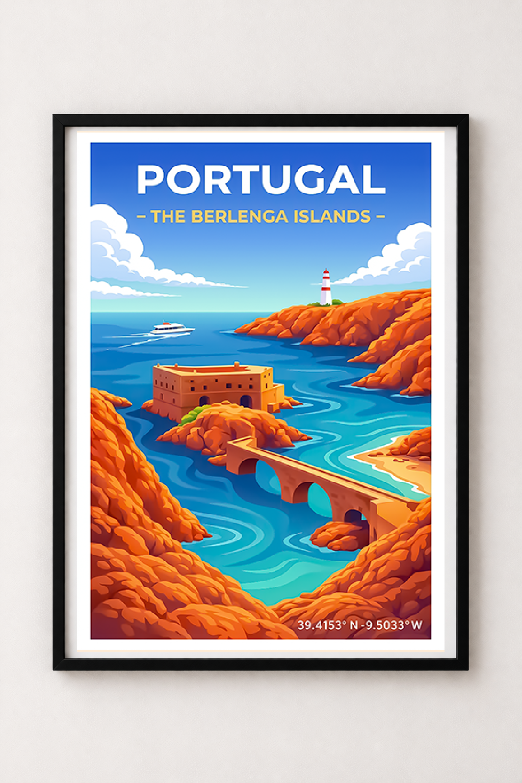 Affiche Portugal — Îles Berlengas