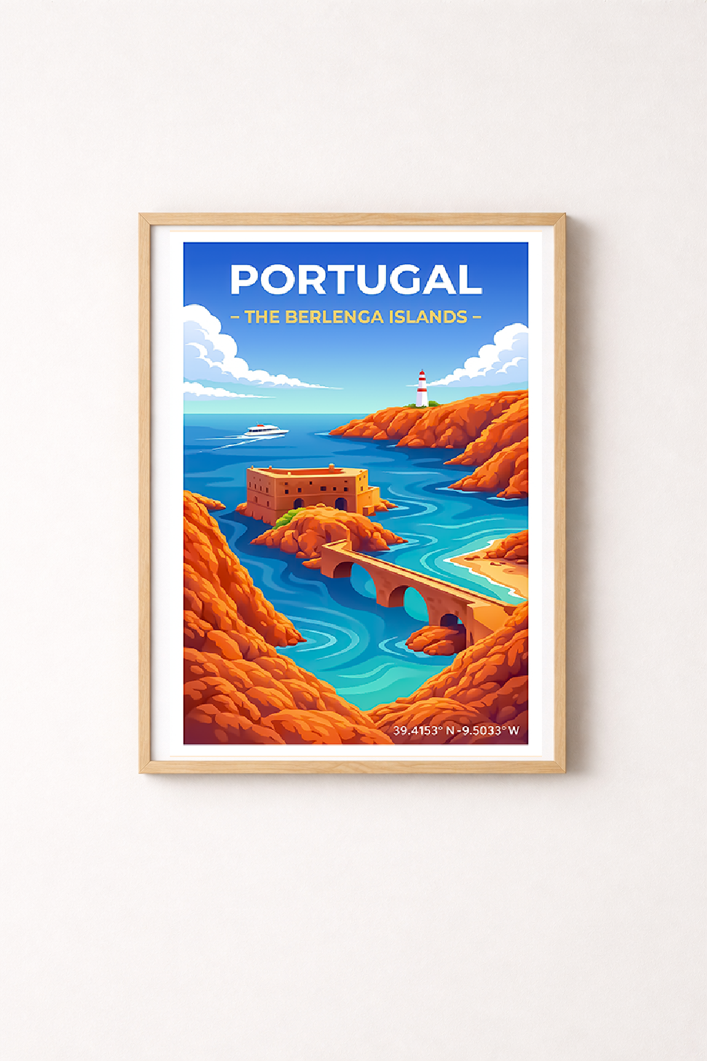 Affiche Portugal — Îles Berlengas