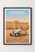 Affiche Rolls-Royce Phantom I 1929 — Londres, affiche vintage encadrée