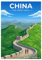Affiche Chine — Grande Muraille