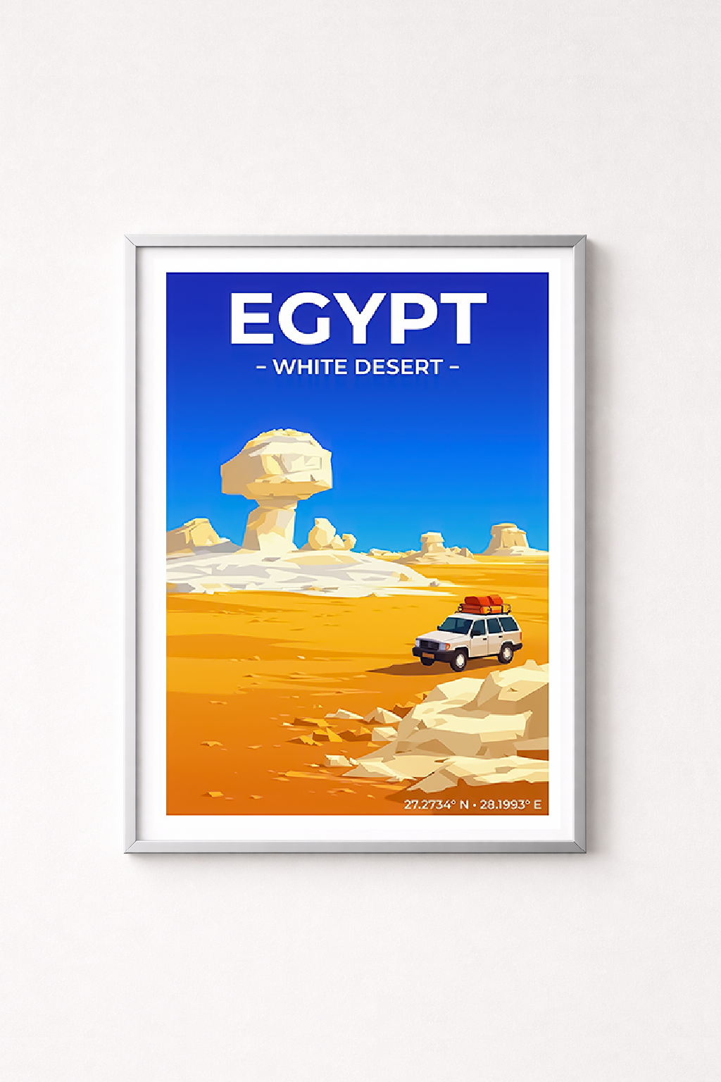 Affiche Égypte — Désert Blanc