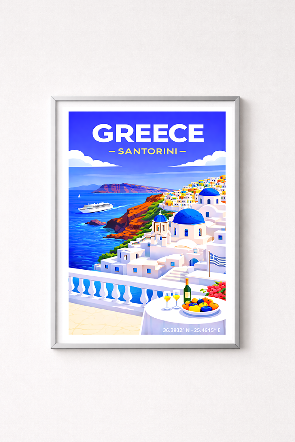 Affiche Grèce — Santorin Cyclades
