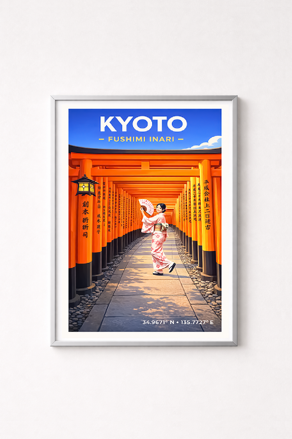 Affiche Japon — Kyoto Sanctuaire Fushimi Inari