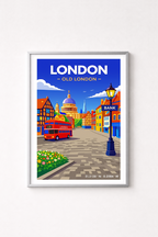 Affiche Londres — Vieille Ville, Angleterre