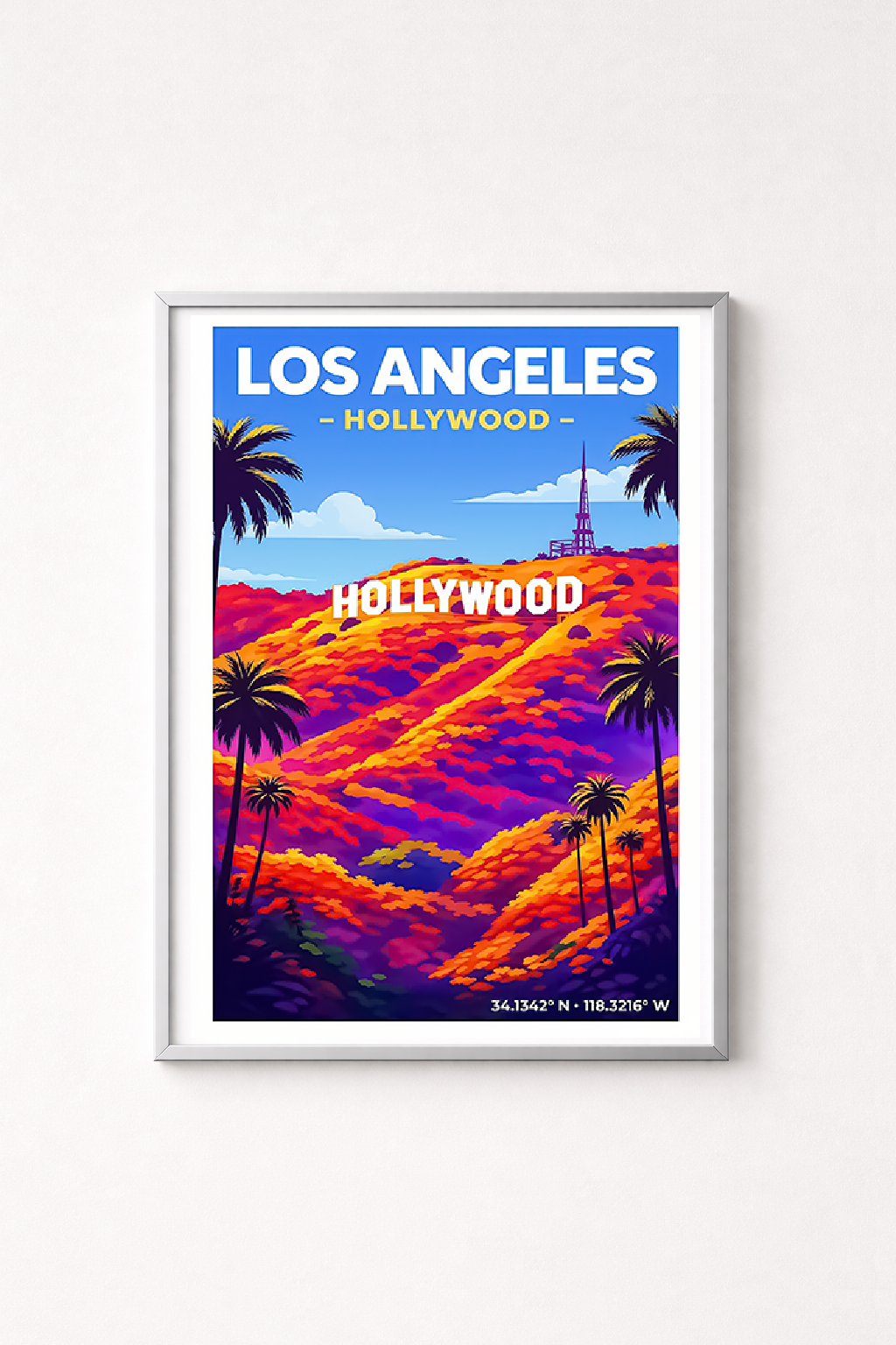 Affiche Los Angeles — Hollywood, États-Unis