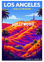 Affiche Los Angeles — Hollywood, États-Unis