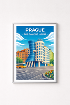 Affiche Prague — Maison Dansante, République Tchèque