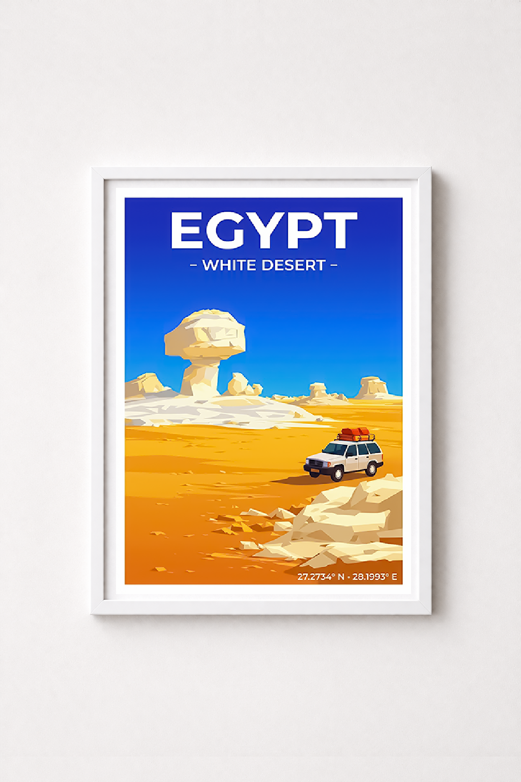 Affiche Égypte — Désert Blanc