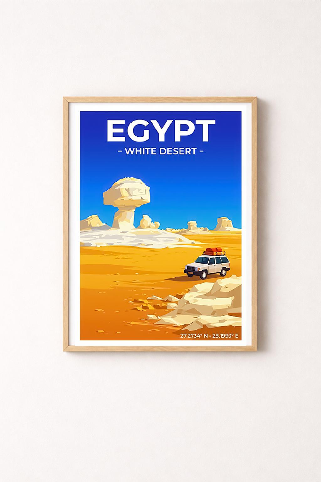 Affiche Égypte — Désert Blanc