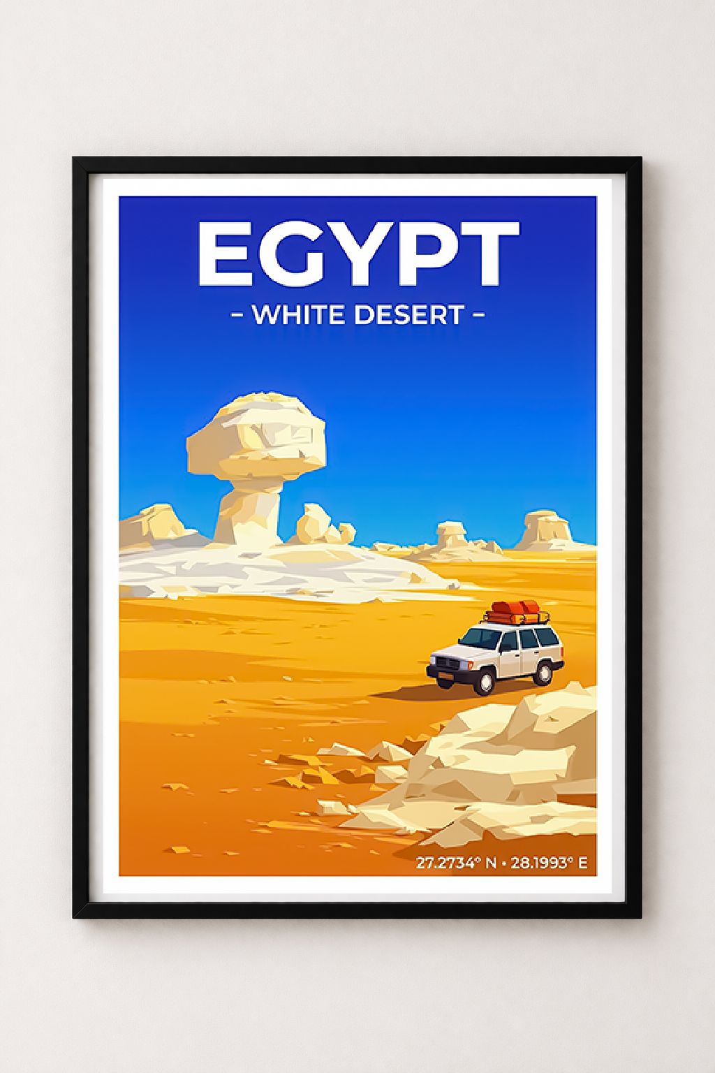 Affiche Égypte — Désert Blanc