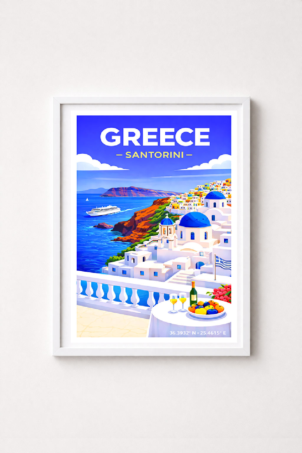 Affiche Grèce — Santorin Cyclades