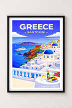 Affiche Grèce — Santorin Cyclades
