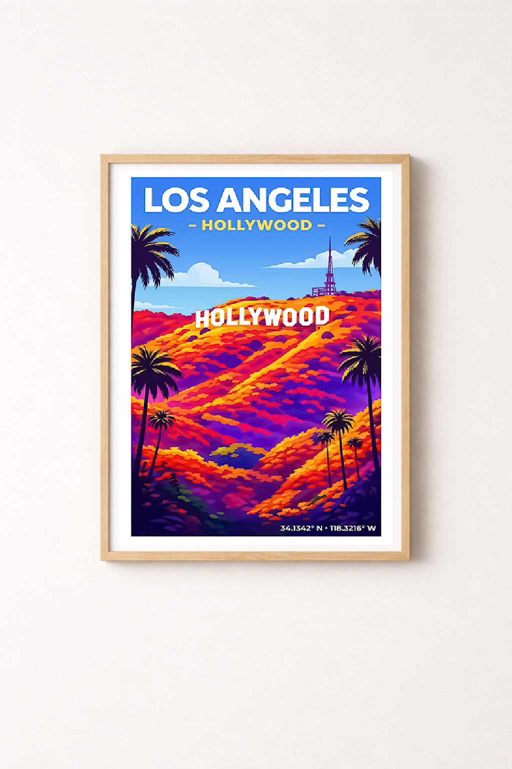 Affiche Los Angeles — Hollywood, États-Unis